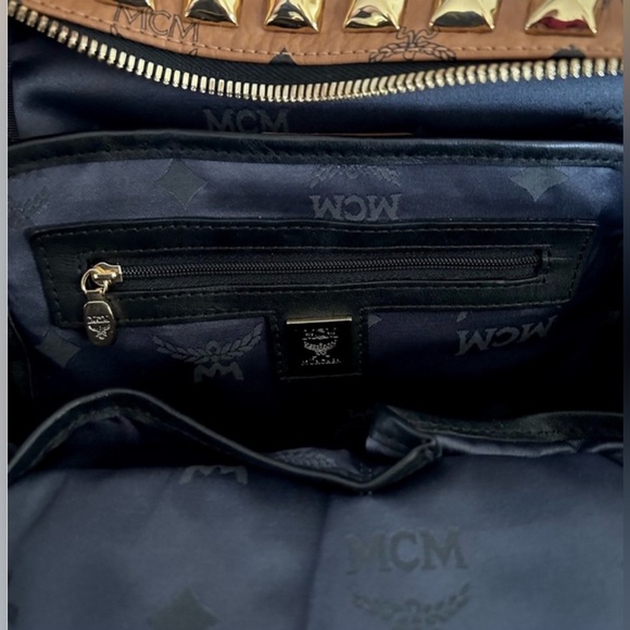 MCM Like New! LIMITED EDITION STUDDED LEATHER BACKPACK!!! - Picture 13 of 14